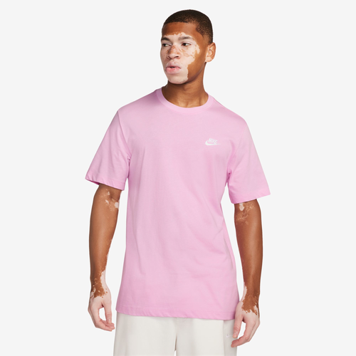 Nike Mens  Nsw Club Short Sleeve T-shirt In Pink