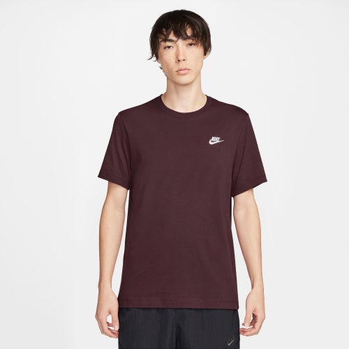 Nike Mens  Nsw Club Short Sleeve T-shirt In Burgundy