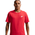 Nike NSW Club Short Sleeve T-Shirt - Nike White/University Red