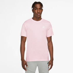 Men's - Nike Embroidered Futura T-Shirt - Pink/White