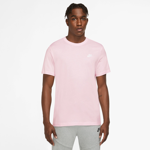 

Nike Mens Nike Embroidered Futura T-Shirt - Mens Pink/White Size S