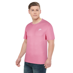 Men's - Nike NSW Club Short Sleeve T-Shirt - Pinksicle/White