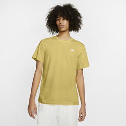 Men's - Nike Embroidered Futura T-Shirt - Gold/White