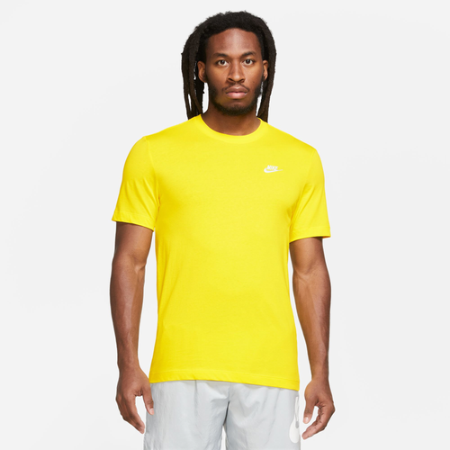

Nike Mens Nike NSW Club Short Sleeve T-Shirt - Mens Yellow/Yellow Size XXL