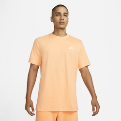 Men's - Nike Sports Wear Club T-Shirt - Orange/White