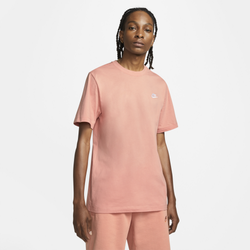 Men's - Nike Club T-Shirt - Light Madder Root/White