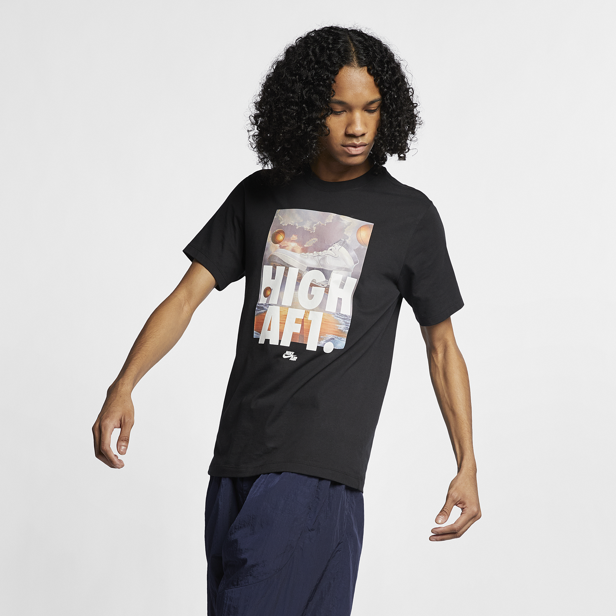 nike high af1 shirt