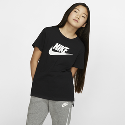 Girls' Grade School - Nike NSW Basic Futura T-Shirt - Black/White