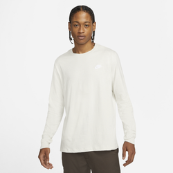 Men's - Nike Sportswear Long Sleeve T-Shirt - Tan/Tan