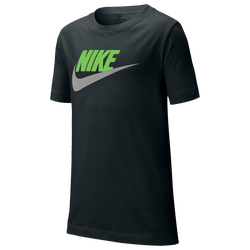 Boys' Grade School - Nike NSW Futura Icon T-Shirt - Black/Silver