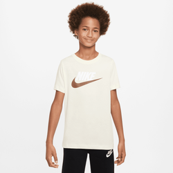 Boys' Grade School - Nike NSW Futura Icon T-Shirt - Coconut Milk/White