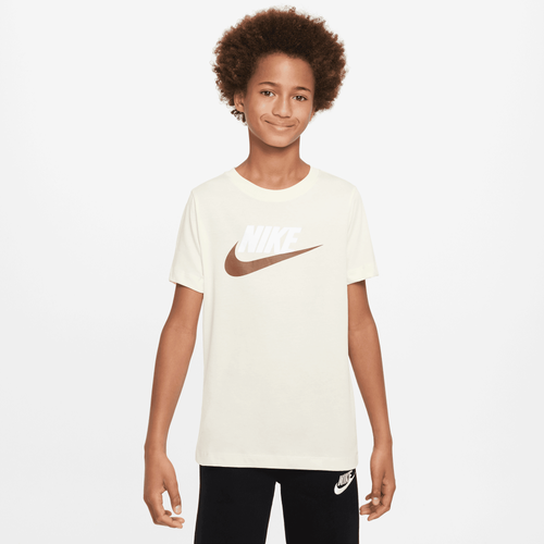 

Boys Nike Nike NSW Futura Icon TD T-Shirt - Boys' Grade School Coconut Milk/White Size M
