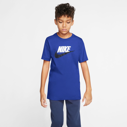 

Boys Nike Nike NSW Futura Icon T-Shirt - Boys' Grade School Midnight Navy/Game Royal Size M