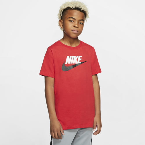 

Boys Nike Nike Futura Icon TD T-Shirt - Boys' Grade School Red/Black Size M