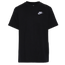 Nike NSW Futura T-Shirt - Boys' Grade School Black/White