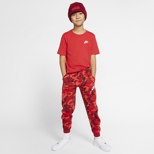 

Boys Nike Nike NSW Futura T-Shirt - Boys' Grade School Red/White Size M