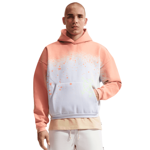  - Nike Hours TF Standard Issue Pullover Hoodie - Orange Pulse/Grey Pale Ivory