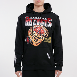 Men's - Pro Standard Rockets Champ Ring Pullover - Black/Black
