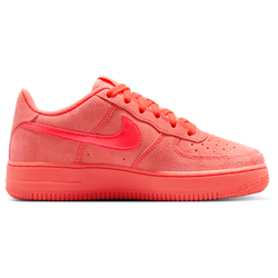 Boys' Grade School - Nike Air Force 1 Suede - Hot Lava/Hot Lava/Hot Lava