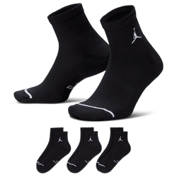 Men's - Jordan Everyday 3 Pack Cushion Ankle Socks - Black/White