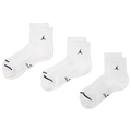 Jordan Everyday 3 Pack Cushion Ankle Socks - Jordan White