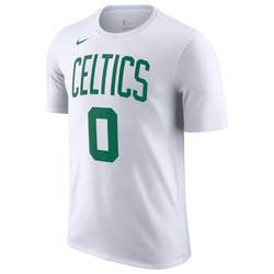 Men's - Nike Celtics Essential Name & Number T-Shirt - White/Green