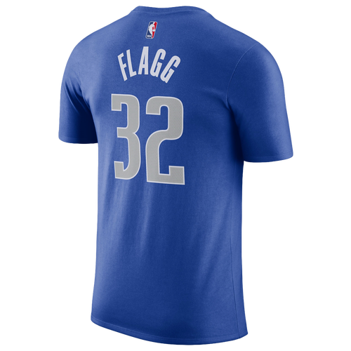 Nike Men's Cooper Flagg Blue Dallas Mavericks 2025 Nba Draft Icon Name Number T-Shirt - Blue