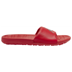 Men's - Jordan Break Slides - University Red/Metallic Silver