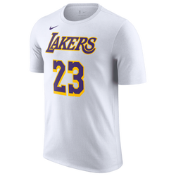 Men's - Nike Lakers Name and Number T-Shirt - White/White