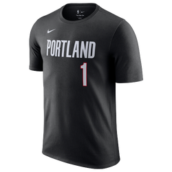 Men's - Nike Trail Blazers Name & Number T-Shirt - Black