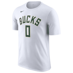 Men's - Nike Bucks Name & Number T-Shirt - White/White