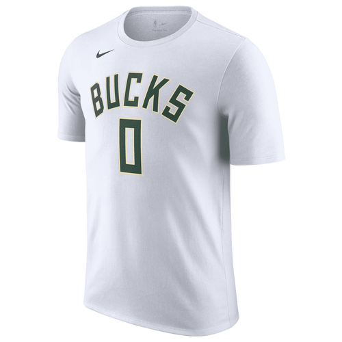  - Nike Bucks Name & Number T-Shirt - White