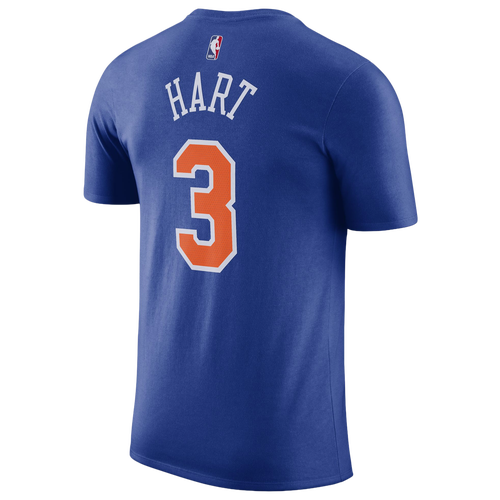 Nike Mens Josh Hart Knicks Name & Number T-Shirt - Blue Size XXL
