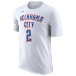 Men's - Nike Thunder Name & Number T-Shirt - White/White