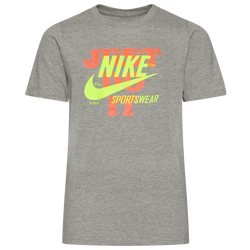 Boys' Grade School - Nike Hi-Vis JDI T-Shirt - Dark Heather/Volt/Pink