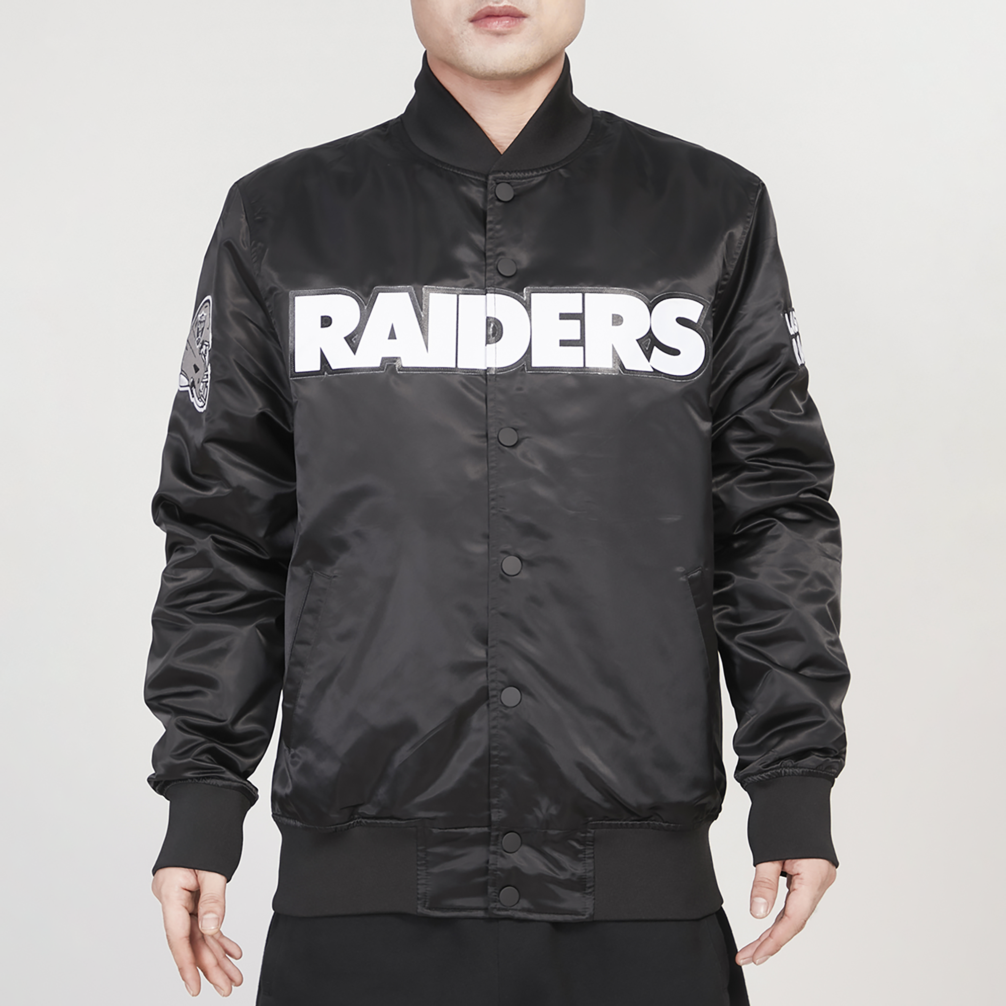 Pro Standard Raiders Big Logo Satin Jacket