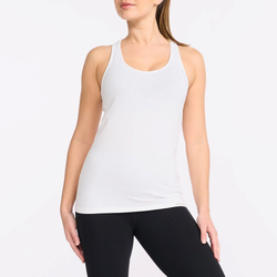 Women's - 2XU Motion Tech Singlet - White/Harbor Mist