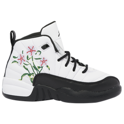 Boys' Preschool - Jordan Retro 12 - White/Black/Vivid Green