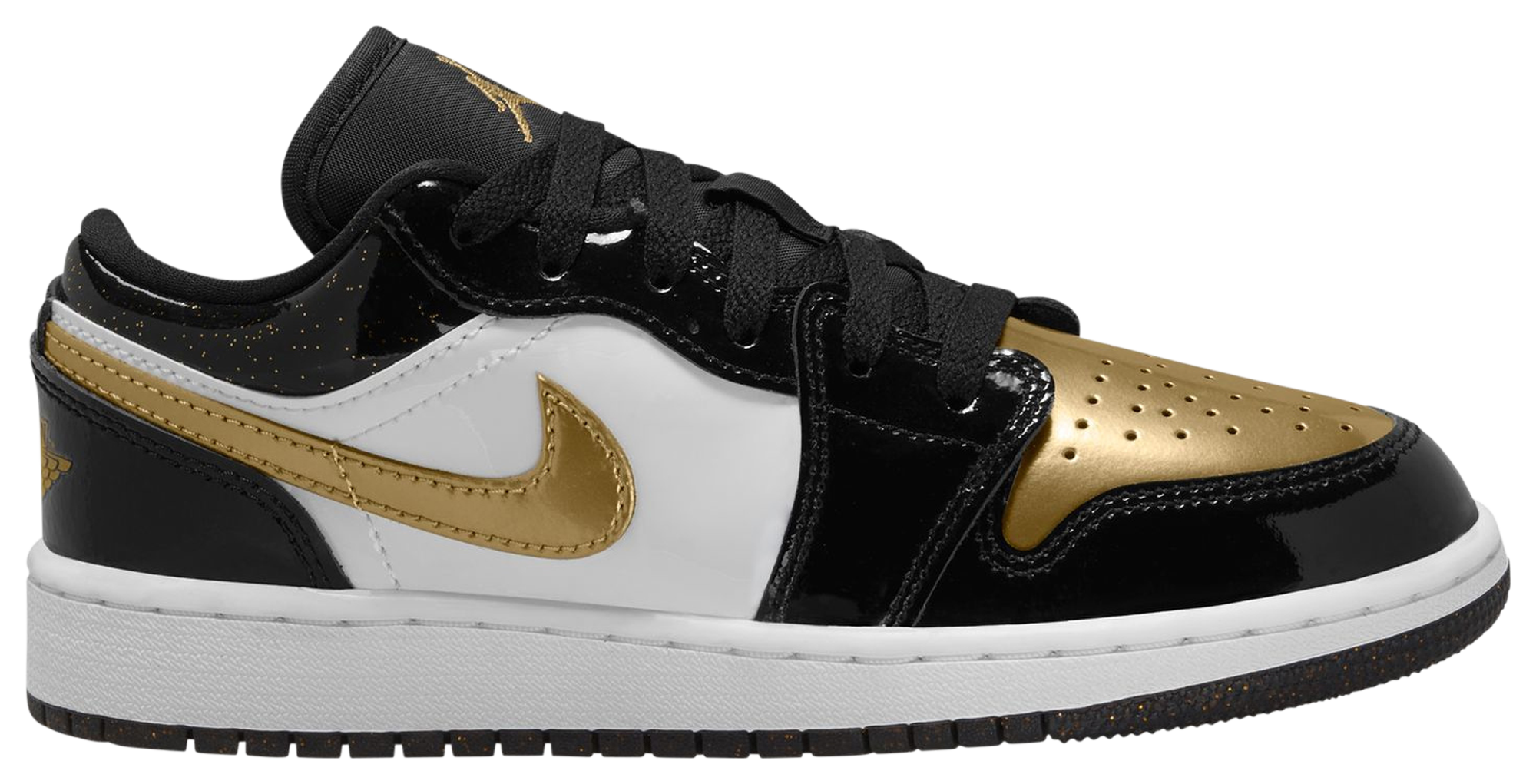 black and gold jordan 1 footlocker