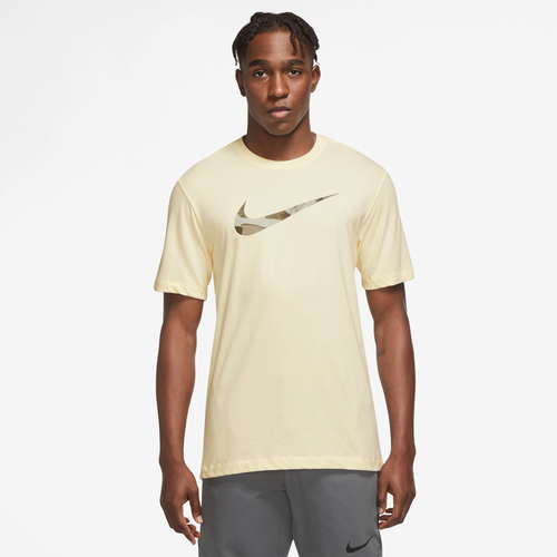 

Nike Mens Nike Dri-Fit Camo GFX T-Shirt - Mens Coconut Milk Size M