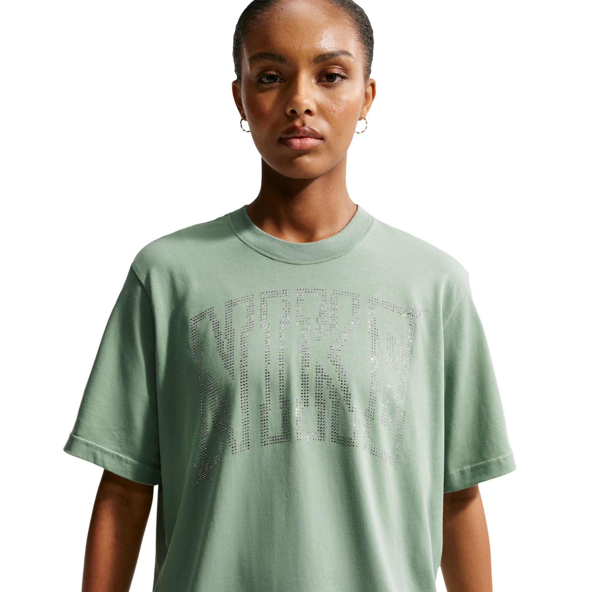 Nike NSW Classic Boxy ST7 Bling T-Shirt - Women's | Foot Locker