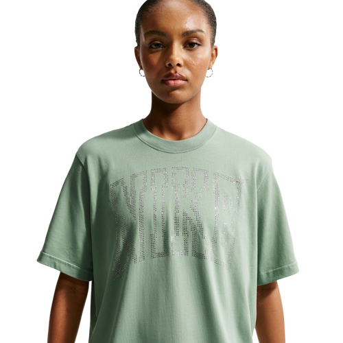 WOMENS - Nike NSW Classic Boxy ST7 Bling T-Shirt - Steam