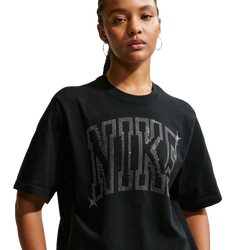 Women's - Nike NSW Classic Boxy ST7 Bling T-Shirt - Black