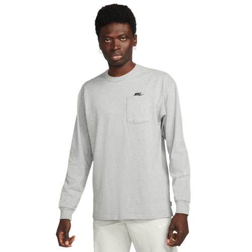  - Nike NSW Premium Essential L/S  - Dk Grey Heather/Black