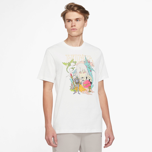 

Nike Mens Nike Graphic Fantasy T-Shirt - Mens Beige/Tan/Carolina Size XL