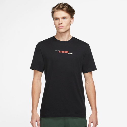 

Nike Mens Nike Rhythm LBR T-Shirt - Mens Black/White Size XS