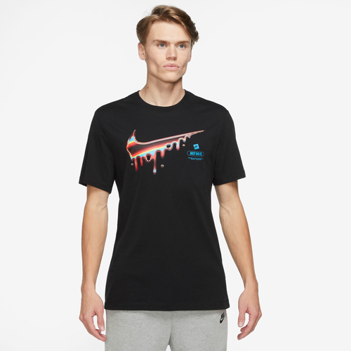 

Nike Mens Nike Heatwave HBR T-Shirt - Mens Black/White Size S