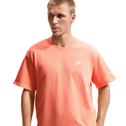 Men's - Nike Max 90 Club T-Shirt - White/Orange Frost
