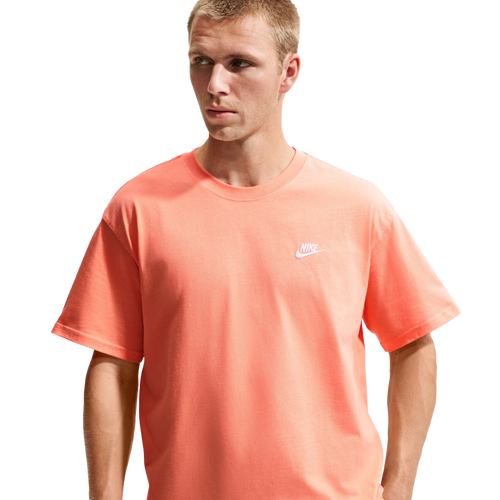 Nike Mens Max 90 Club T-Shirt - - White / Orange Frost