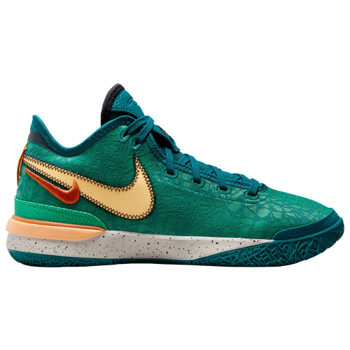 

Nike Mens Nike Lebron Nexxt Generation - Mens Basketball Shoes Green/Orange Size 10.5